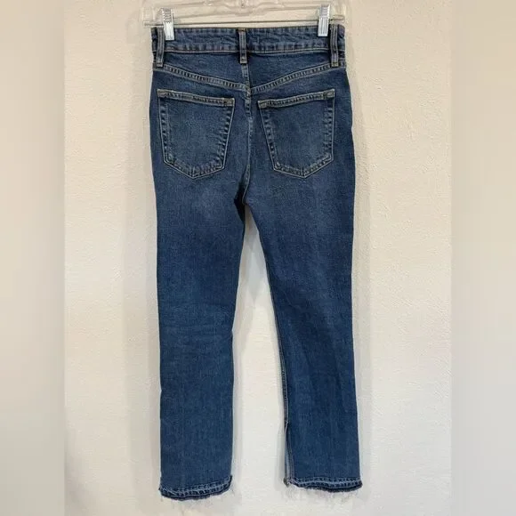 Free People We The Free Emmy Bootcut Split Hem Jeans 26 EUC